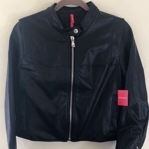 NWT SPANX Women’s Faux Leather Moto Jacket